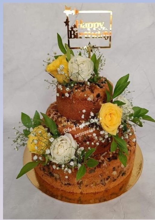 Fresh Floral Naked Cake